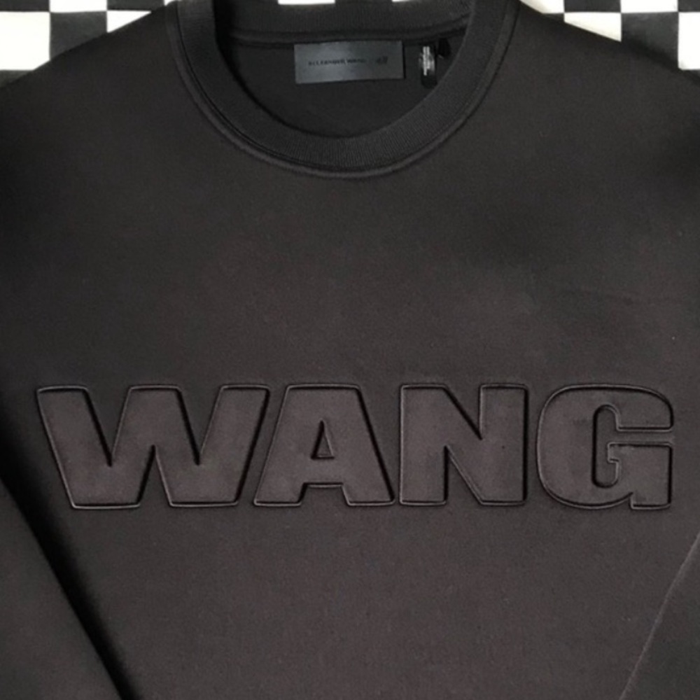 Alexander WANG H&M Logo Sweatshirt Size Large Men’s Oversized Hm - Picture 2 of 6